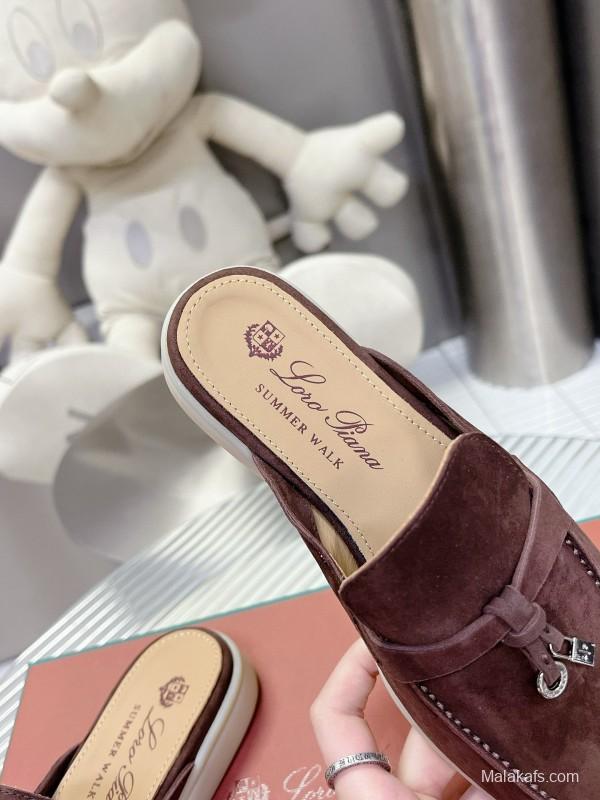2024 Slippers LP Brown Suede Loafers