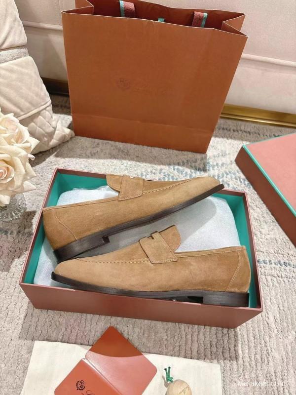 2025 Women LP Tan Suede Loafer LY00320