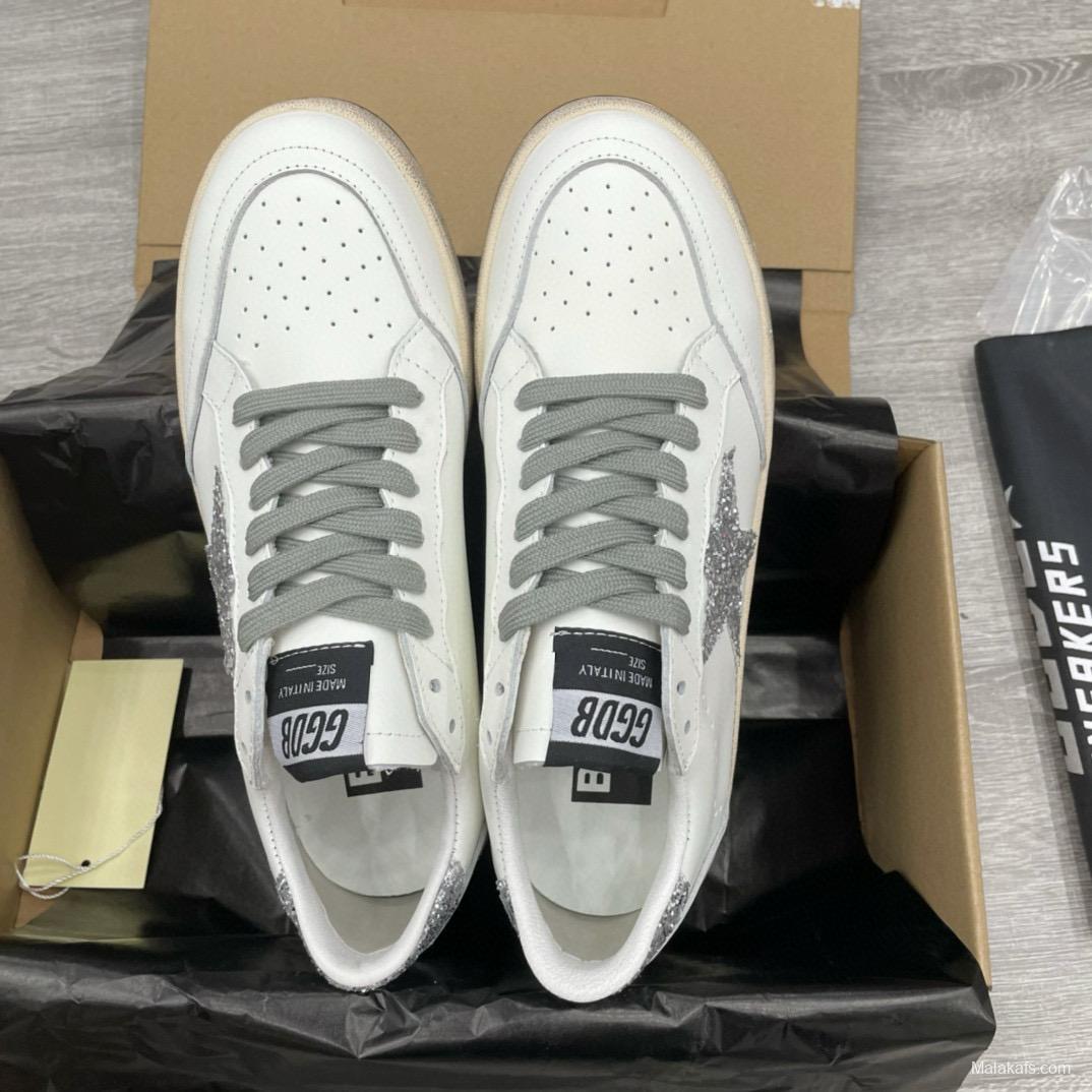 2024 Unisex GGDB White Grey Leather Sneakers MJ00260