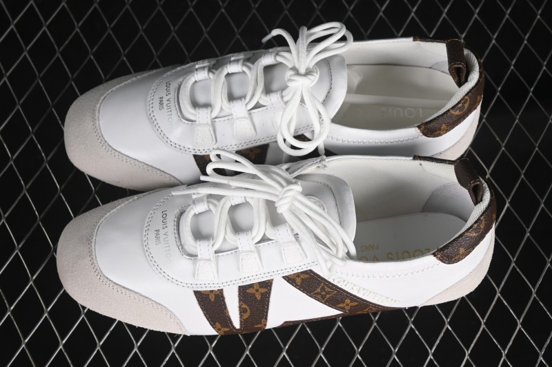 Louis Vuitton Sneakerina Round-Toe Lace-Up Ballet Style Flat Training Shoes - N.F6