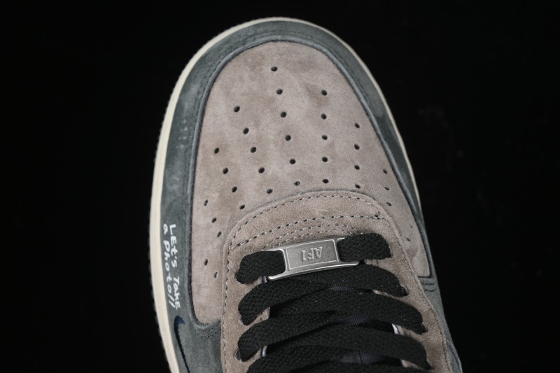 Nike Air Force 1'07 Low Grey Faced Prince Casual Sneakers - YD2452-808
