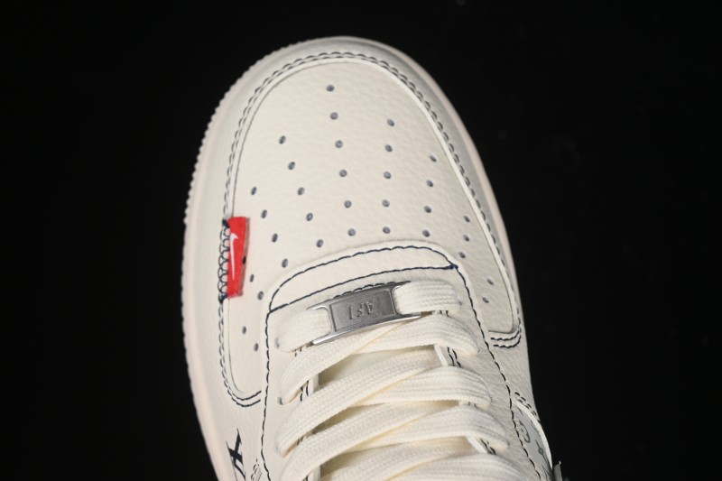 Nike Air Force 1 '07 Low LV Collaboration Dual-Tone Blue Denim Hook Low-Top Casual Sneakers - YX5066-342