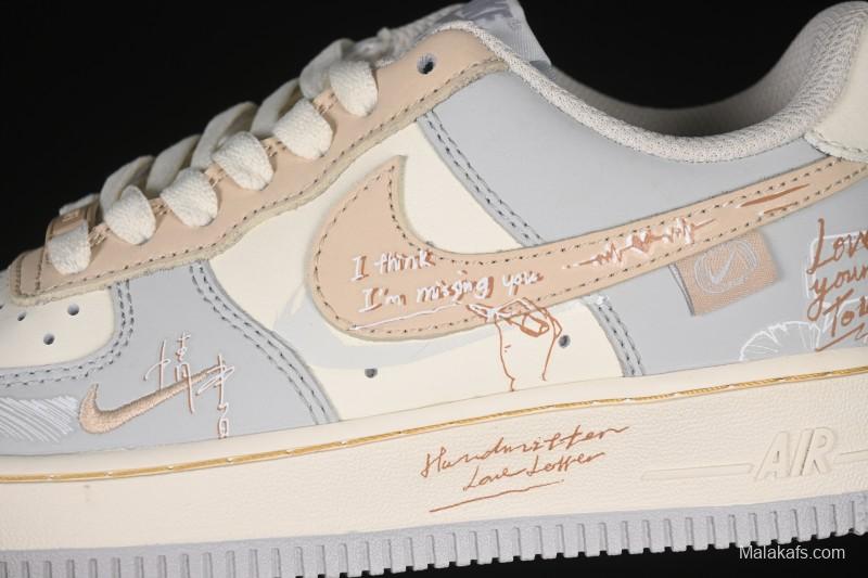 Nike Air Force 1'07 Low Love Letter Casual Sneakers - DB3301-111