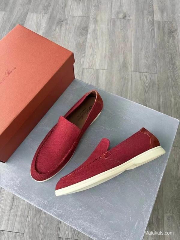 2025 Unisex Le Parmentier Red Wool Blend Loafers AS00280