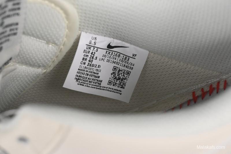 Nike Air Force 1'07 Low Casual Sneakers with Triple Black Swoosh - XX3168-183