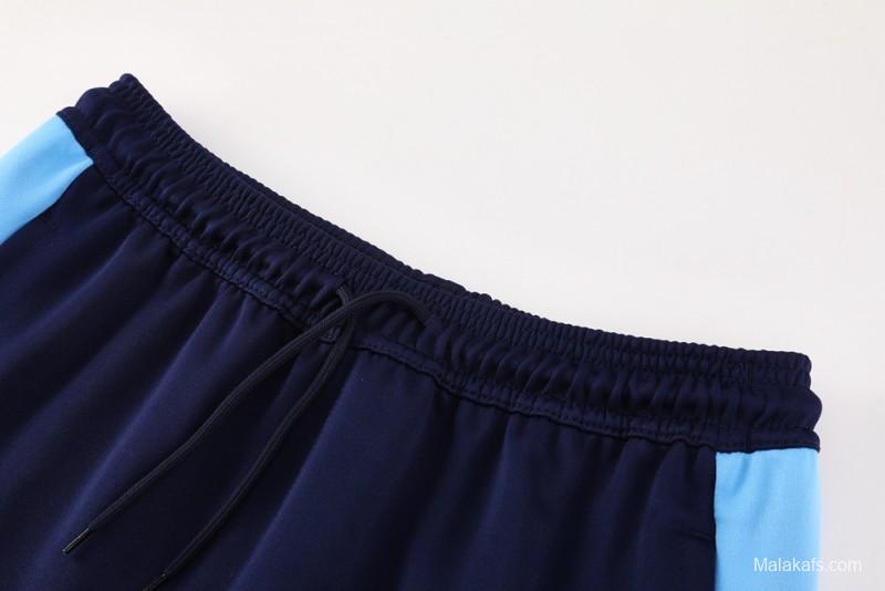 2025 NIKE Light Blue/Navy Full Zipper Jacket +Long Pants