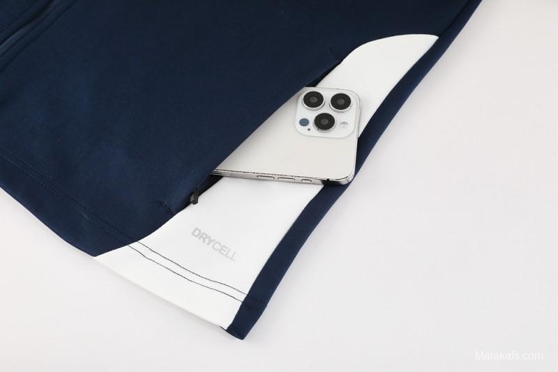 2025 Portugal Navy Full Zipper Jacket +Long Pants