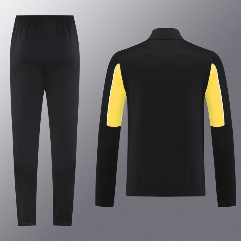 25/26 Borussia Dortmund Black/Yellow Full Zipper Jacket +Long Pants
