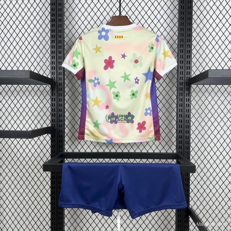 2025/26 KidsBarcelona Flower Special Edition Jersey
