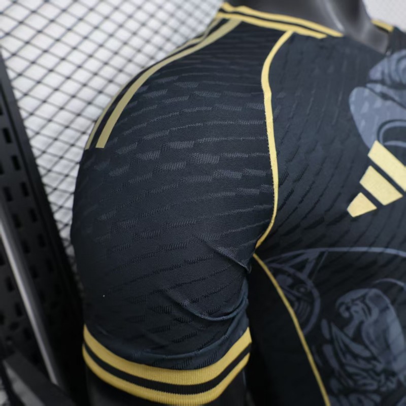 Player Version 2025 Mexico Black with Eagle Feather Pattern Jersey