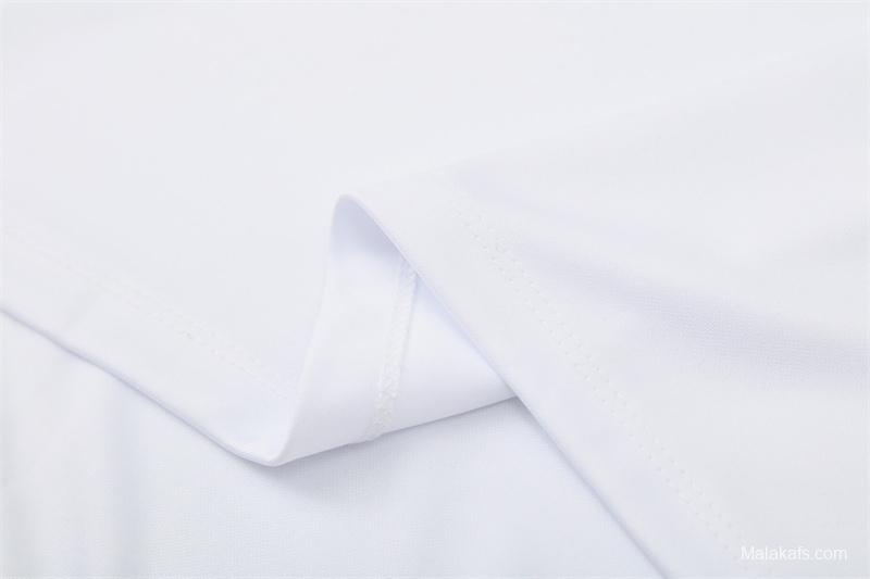 Retro 04/05 AC Milan White Half Zipper Jacket+Long Pants