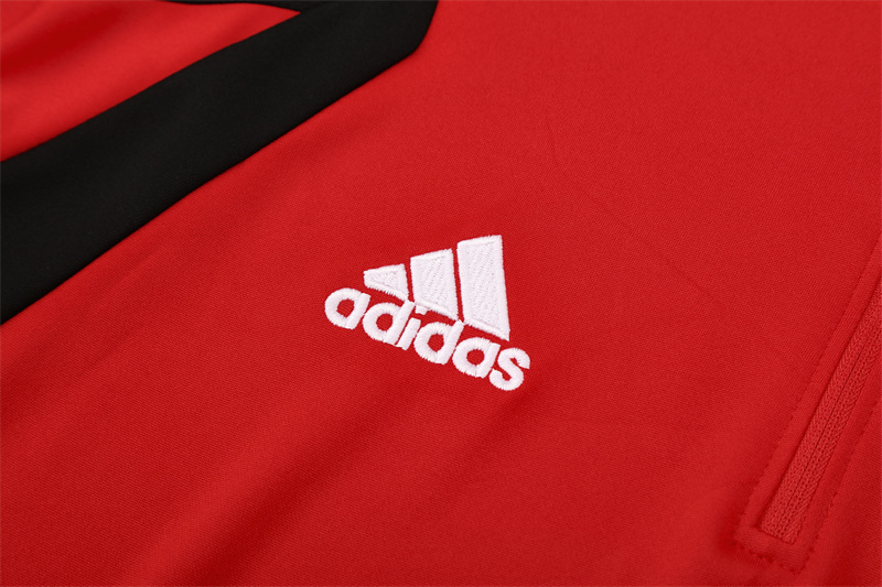 Retro 05/06 AC Milan Red Half Zipper Jacket
