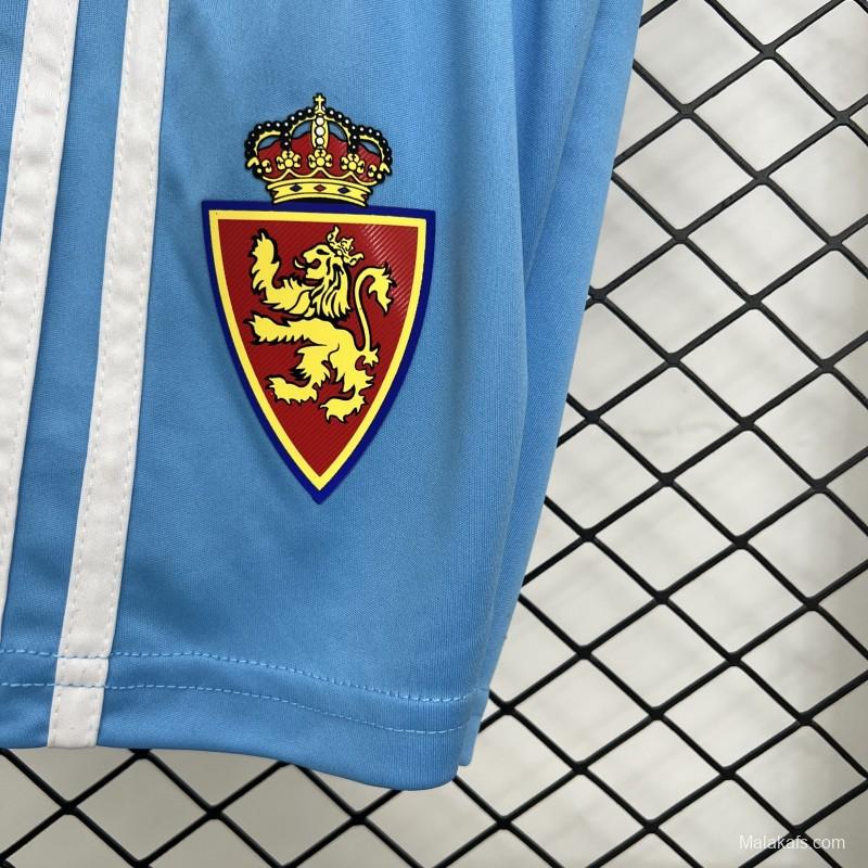 25/26 Kids Real Zaragoza Home Jersey