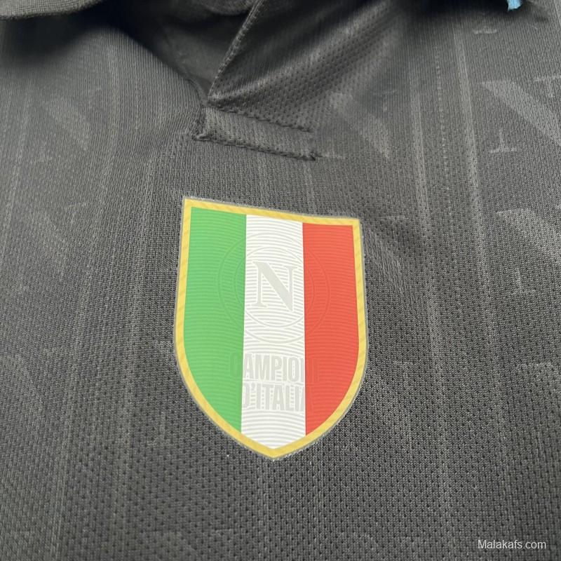 25/26 Napoli Third Black Jersey