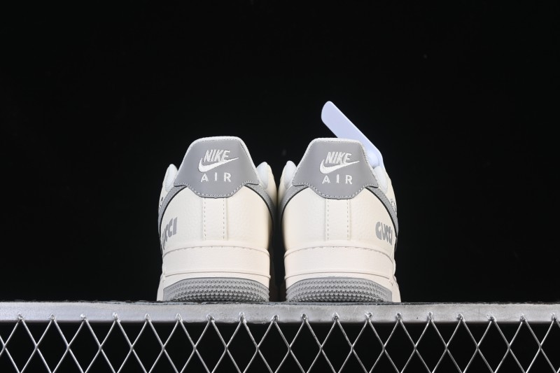 Nike Air Force 1 '07 Low Gucci Collaboration Ghost Face Beige Gray Casual Sneakers - QW5836-024