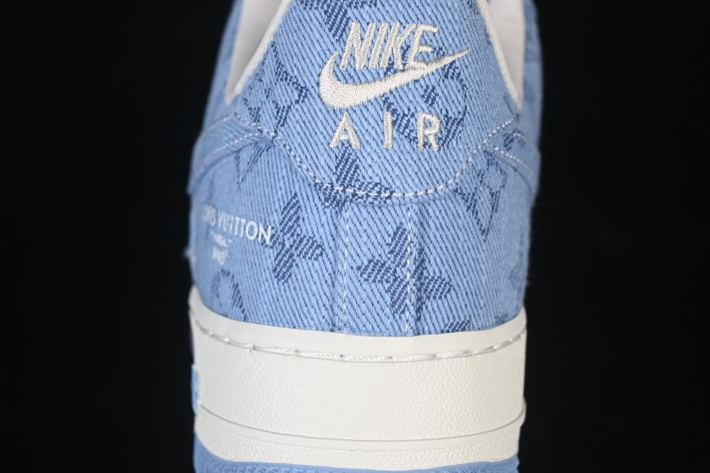 Nike Air Force 1 '07 Low LV Collaboration Light Blue Casual Sneakers - YF9511-823