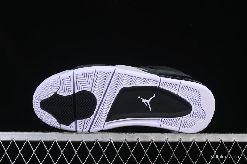 Nike Air Jordan 4 Retro Basketball Shoes with Fear Pack Design - FQ8138-002