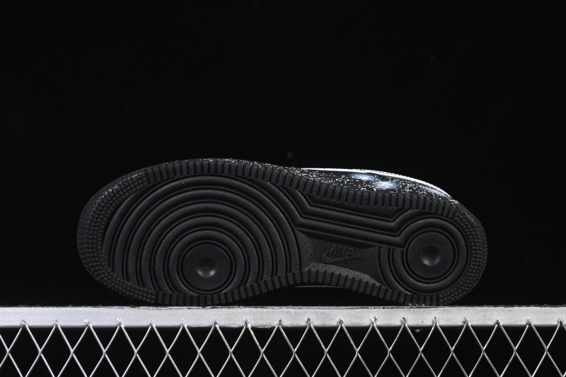 Nike Air Force 1'07 Low Two-Dimensional Theme Black Space Casual Sneakers - ZH0316-101