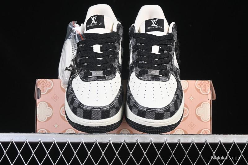 Nike Air Force 1 '07 Low LV Collaboration White Black Casual Sneakers - YF9511-817