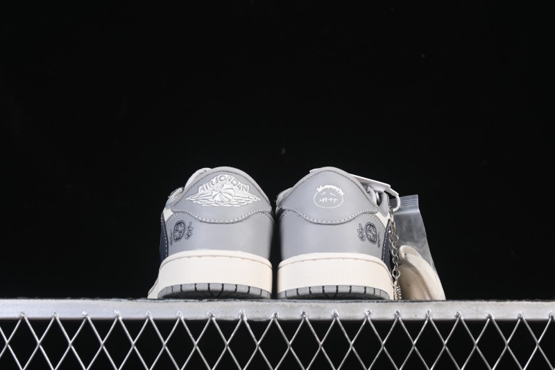 Nike Travis Scott x Fragment Design x Air Jordan 1 Low OG SP AJ1 Low-Top Casual Sneakers - LD2025-023