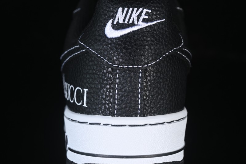Nike Air Force 1 '07 Low Gucci Collaboration Litchi Grain Print Casual Sneakers - AH8462-002