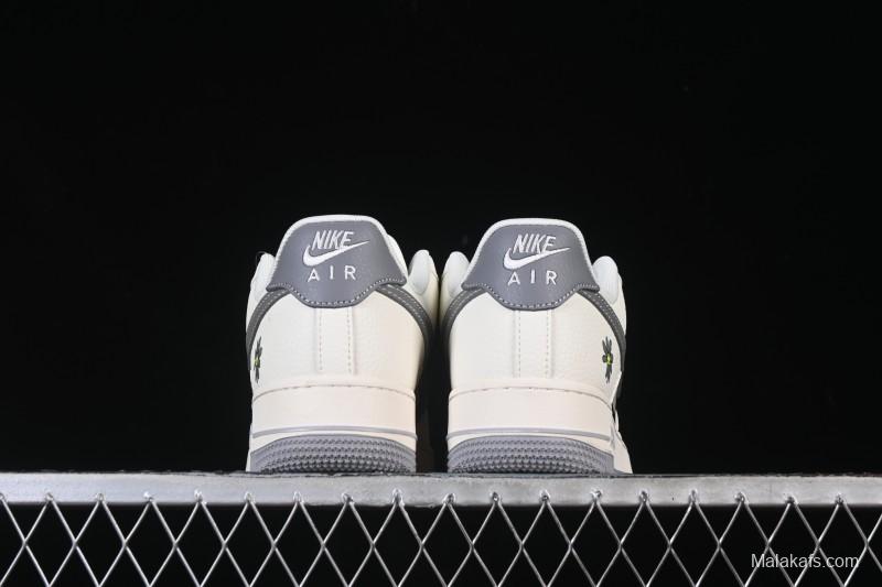 Nike Air Force 1 '07 Low Supreme Graffiti Beige Swoosh Casual Sneakers - QW5606-272