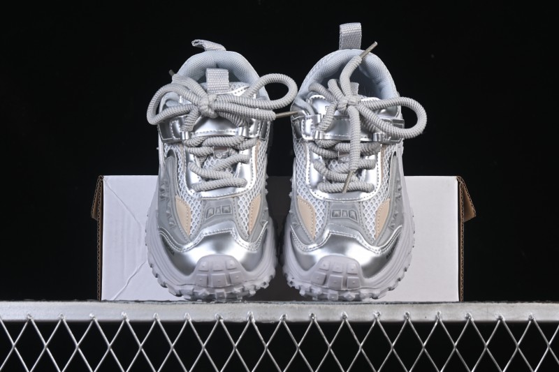Balenciaga Silver Anti-Slip Casual Kids Shoes - J.C3