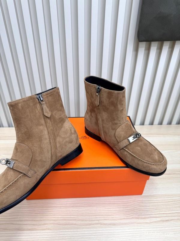 Hermes Kelly Buckle Ankle Boots - LY00390
