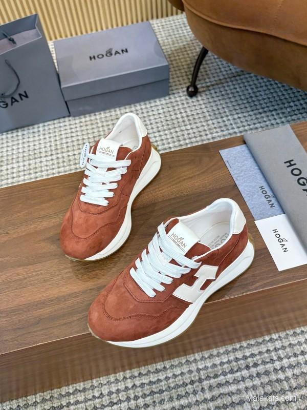 Hogan H-STRIPES Series Couple Thick Sole Dad Shoes Sneakers - AS00350