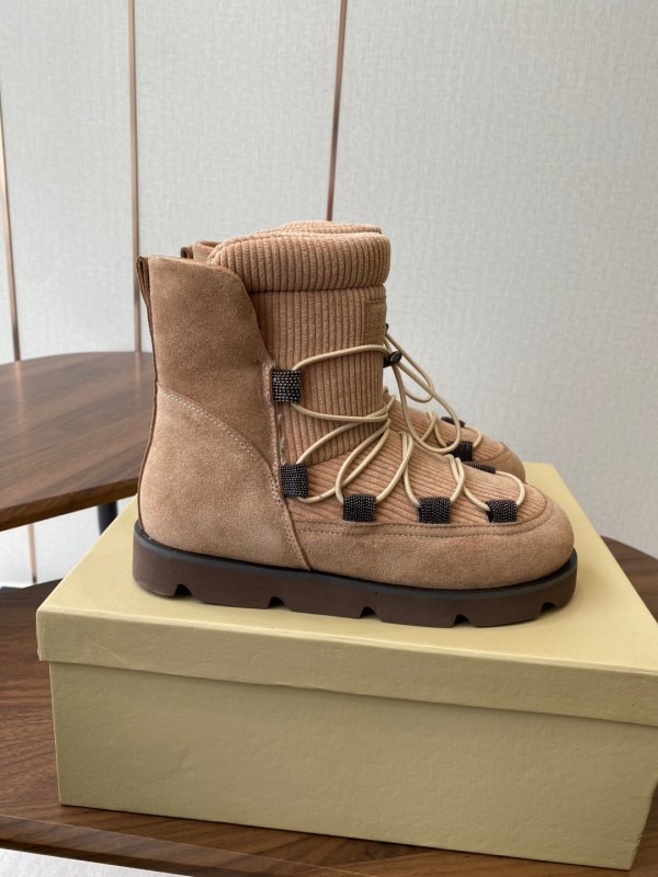 Brunello Cucinelli Open Walk Ankle Boot Winter Snow Boots - AS00410