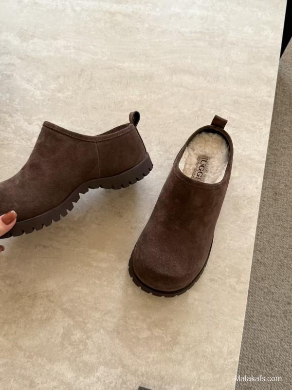 Ugg 2025/SS Potato Wool Slippers with Inner Height Increase - KFY00240