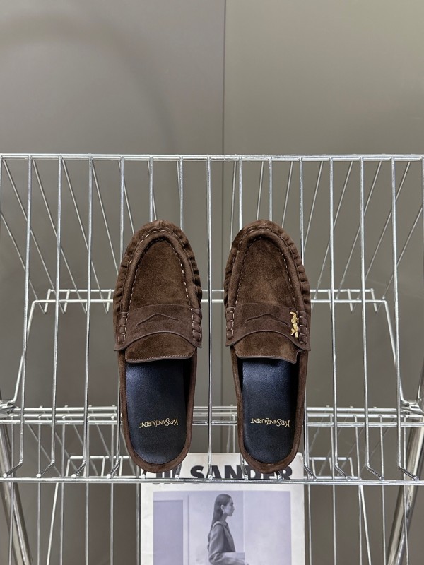 Saint Laurent Classic Loafer Mule Flats - KFY00320