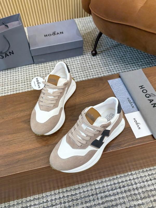 Hogan H-STRIPES Series Couple Thick Sole Dad Shoes Airship Shoes Casual Sports Shoes - AS00350