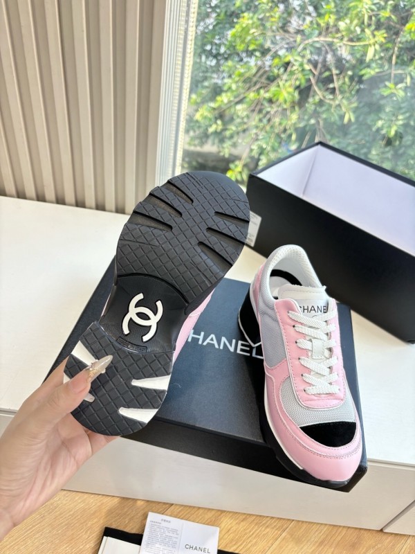 Chanel 2025/SS New Arrival High-Heel Two-Tone Casual Sneakers - KFY00320