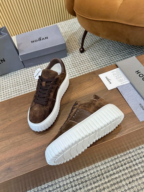 Hogan H-STRIPES Series Couple Thick Sole Biscuit Shoes Airship Shoes Casual Sneakers - AS00310