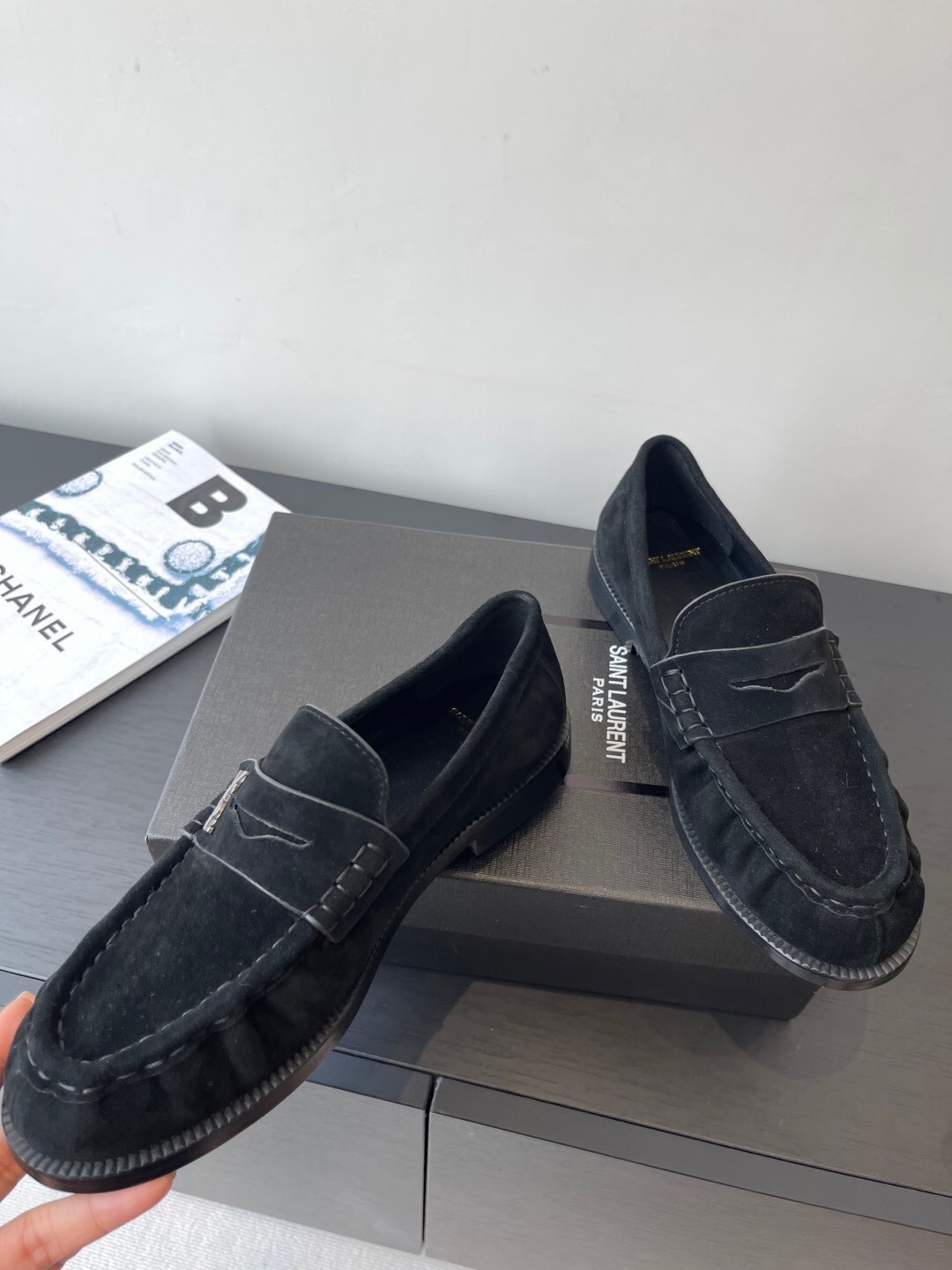 Saint Laurent Classic Loafer Mule Flats - KFY00350