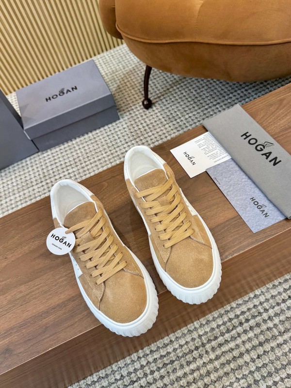 Hogan H-STRIPES Series Couple Thick Sole Biscuit Shoes Airship Shoes Casual Sneakers - AS00310