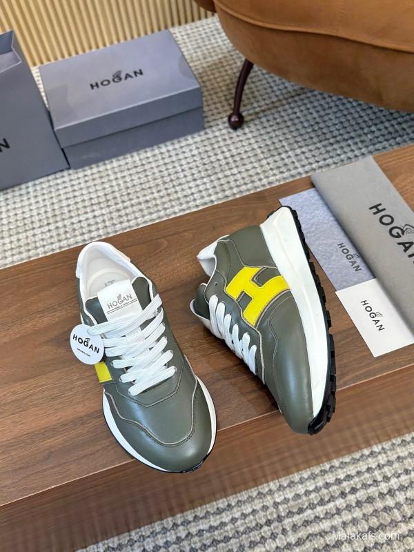 Hogan H-STRIPES Series Chunky Platform Dad Shoes Casual Sneakers - AS00350