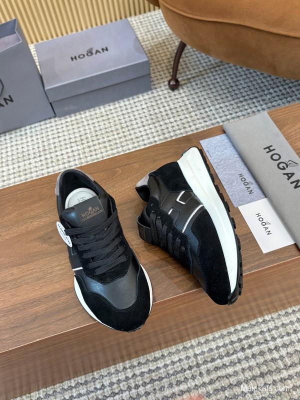 Hogan H-STRIPES Series Couple Thick Sole Dad Shoes Airship Sneakers - AS00350