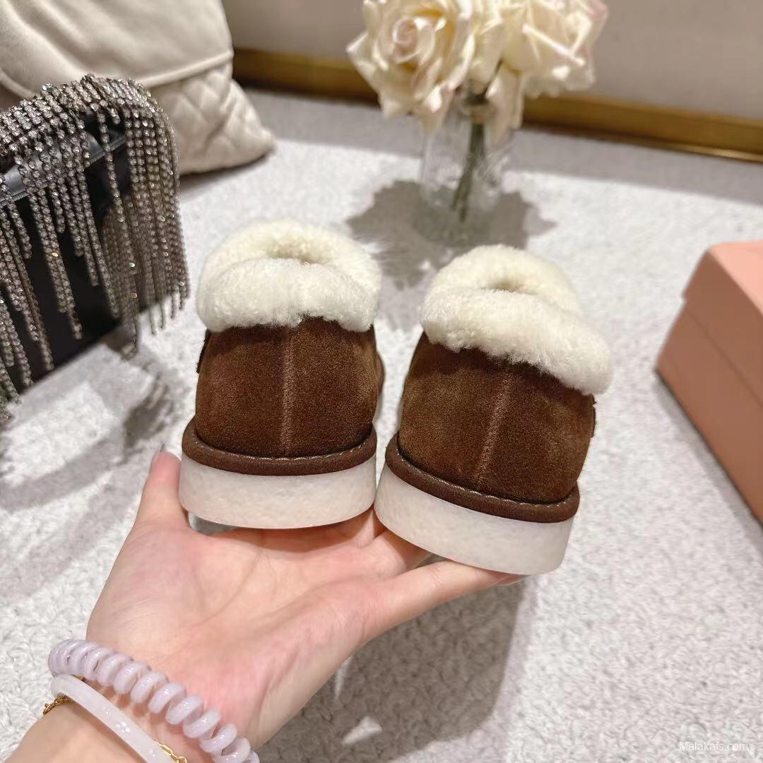 MIU MIU 2025 SS Korean Style Popular Small Potato Snow Boots Upgraded Version - LY00290