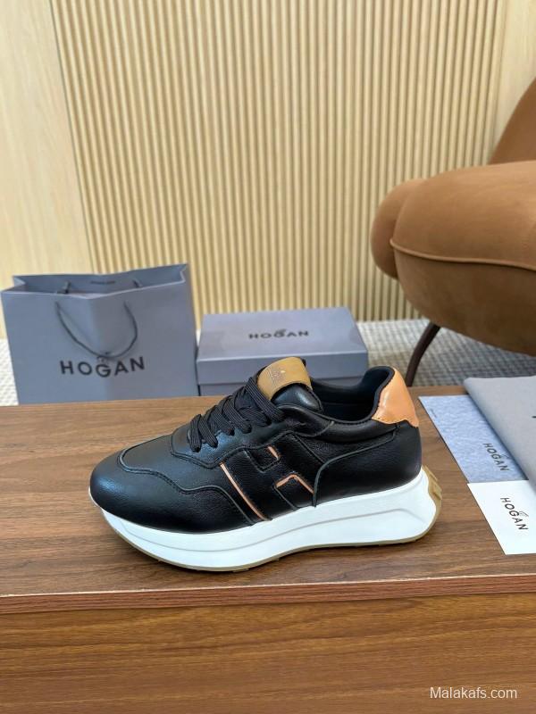 Hogan H-STRIPES Series Couple High Platform Dad Shoes Sneakers - AS00350