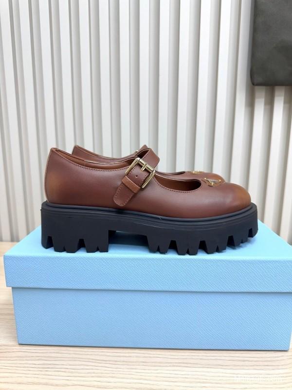 Prada 2025 SS Platform Mary Jane Shoes - LY00300
