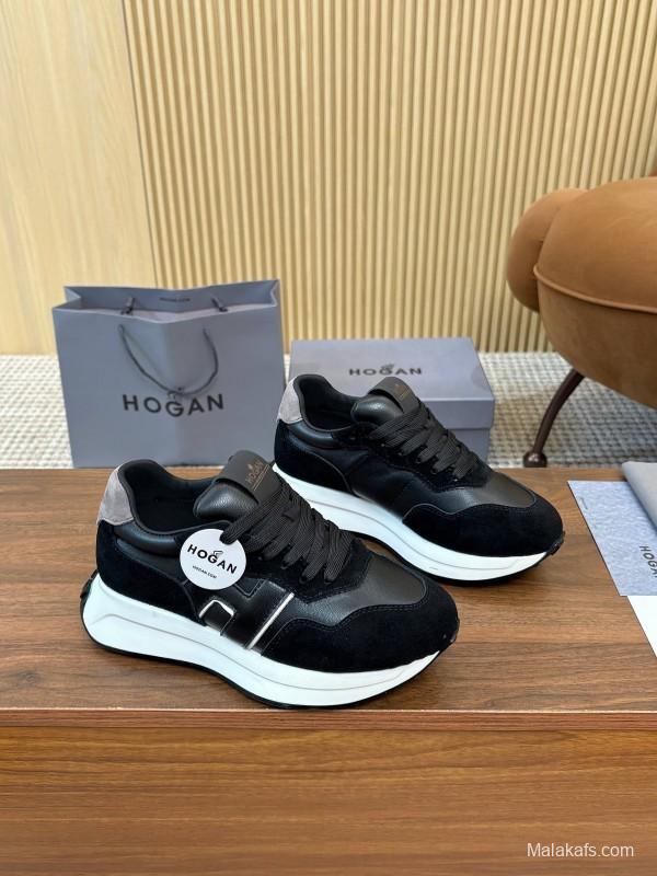 Hogan H-STRIPES Series Couple Thick Sole Dad Shoes Airship Sneakers - AS00350