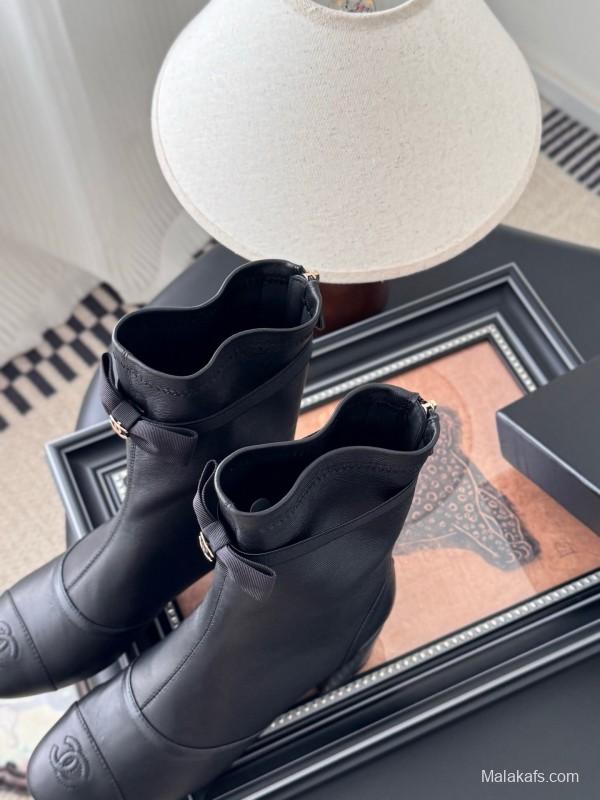 Chanel 2025 SS New Bow Ankle Boots - LY00