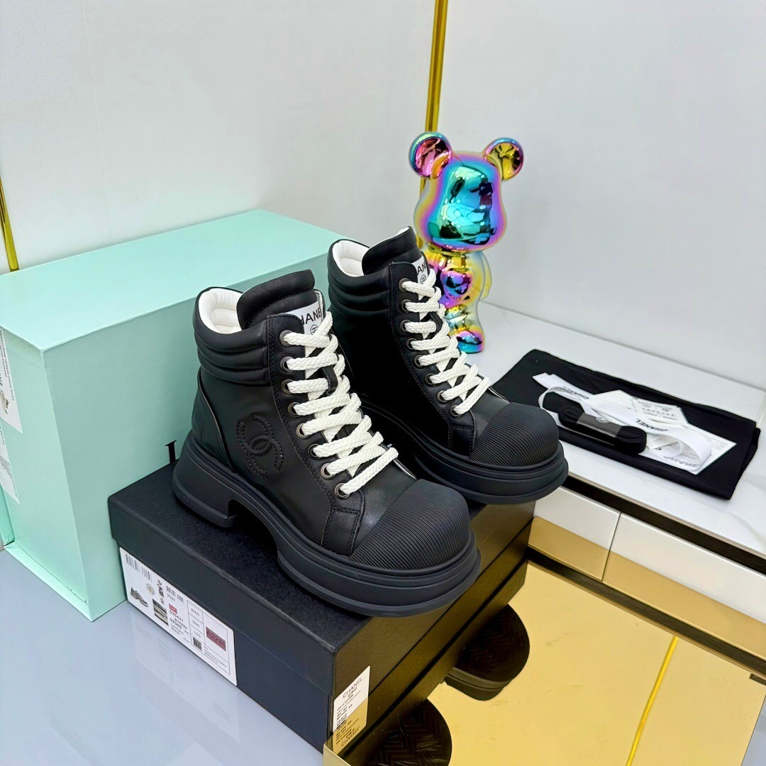 Chanel 2025 SS Short Boots Essential Fall Winter Heavy Duty Style - LY00400