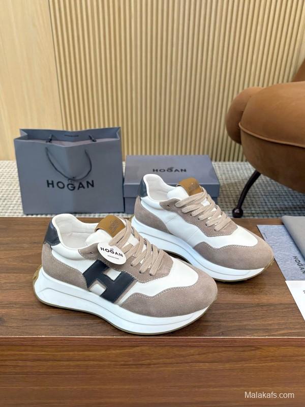 Hogan H-STRIPES Series Couple Thick Sole Dad Shoes Airship Shoes Casual Sports Shoes - AS00350