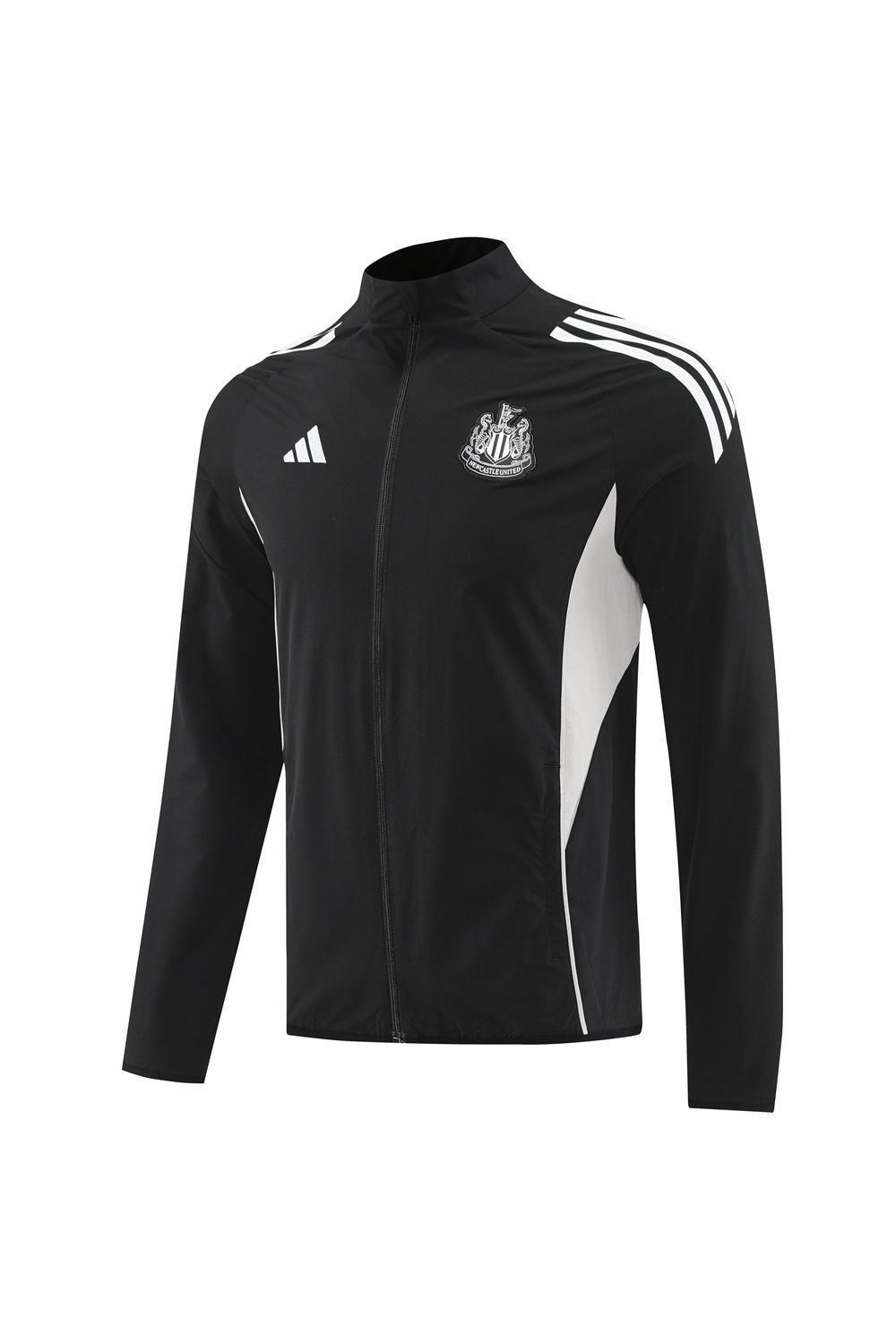 25/26 Newcastle United Black S-3XL Half Zipper Jacket+Long Pants