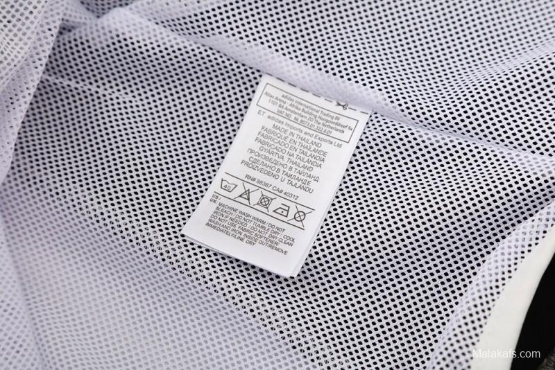 25/26 Real Madrid White Half Zipper Jacket+Long Pants S-3XL