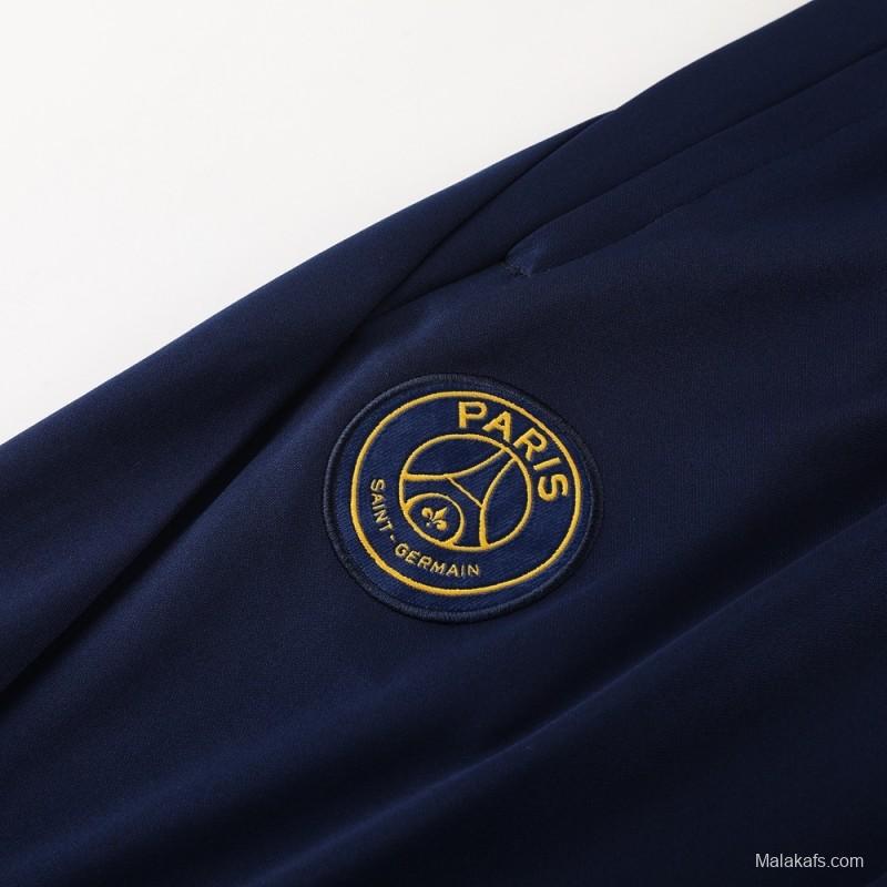 23/24 PSG Royal Blue S-2XL Half Zipper Jacket+Long Pants
