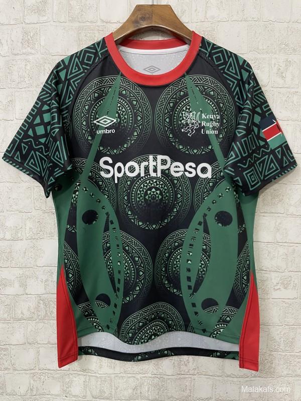 2026 Kenya Green with Black Maasai Shield and Tribal Patterns Jersey